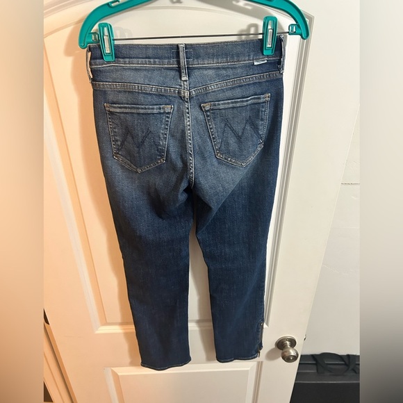 Mother The Rascal Ankle Zip Blue Denim Jeans | 25 - Picture 11 of 11
